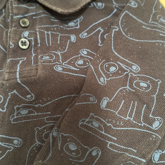 Navy Blue Long Sleeve Polo - Picture 2 of 2